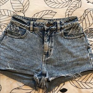 Bullhead Acidwash Mom Shorts